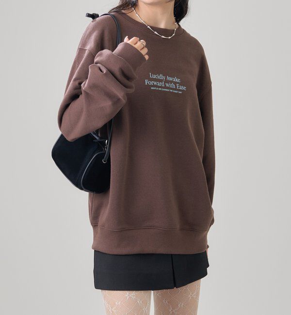  「miniロゴスウェット」|Tシャツ・カットソー|