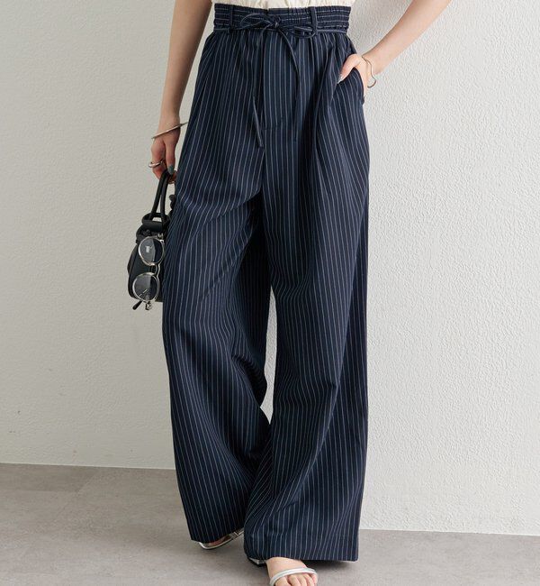  「Wベルトパンツ」|チノ|ネイビー