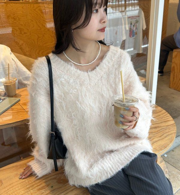 「ふわふわシャギーニット」|ニット・セーター|