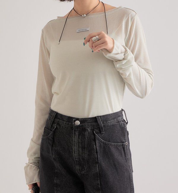  「ラメチュールプルオーバー」|Tシャツ・カットソー|