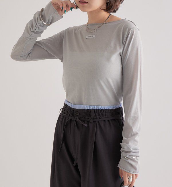  「ラメチュールプルオーバー」|Tシャツ・カットソー|