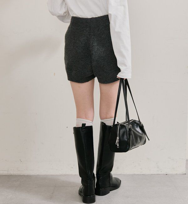  「プレート付きニットパンツ」|チノ|