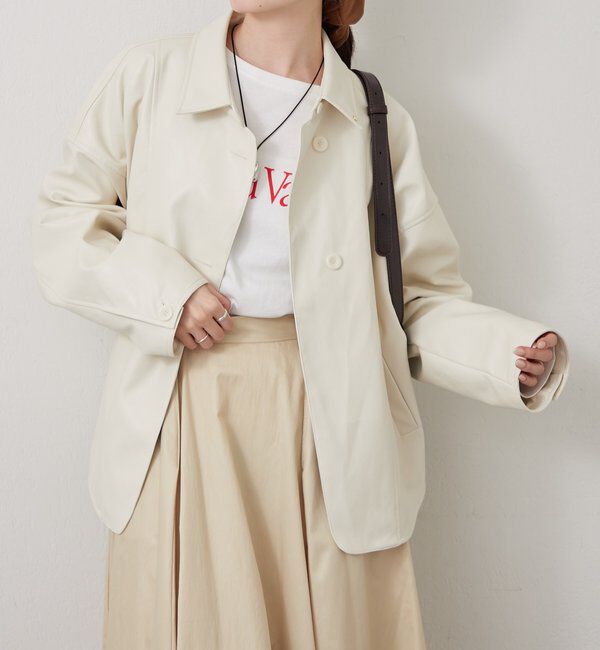  「レザーシャツジャケット」|ブルゾン・スタジャン|