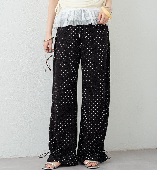  「裾ドロストスウェットパンツ」|チノ|