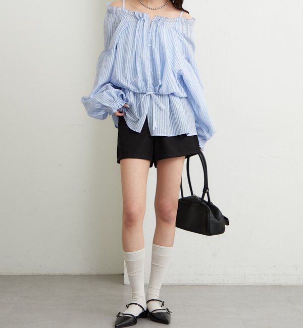  「ラメストライプビスチェSETブラウス」|シャツ・ブラウス|