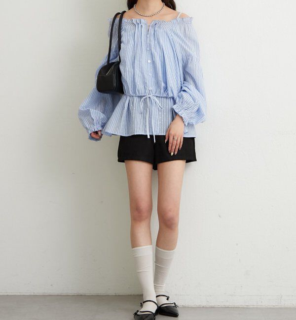  「ラメストライプビスチェSETブラウス」|シャツ・ブラウス|