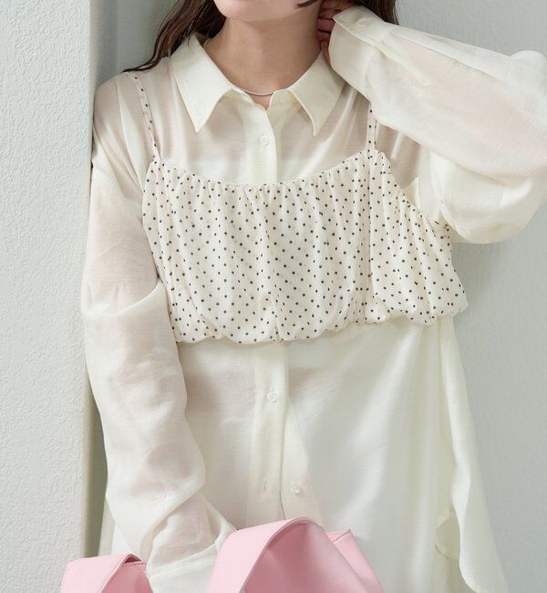  「シアーシャツビスチェSET」|シャツ・ブラウス|オフホワイト