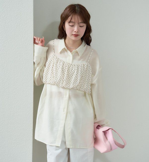  「シアーシャツビスチェSET」|シャツ・ブラウス|