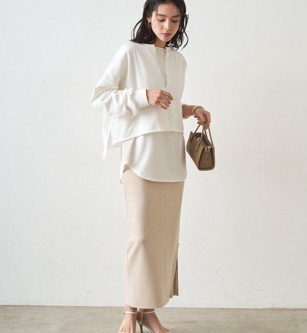  「【Lサイズも登場！】ポンチZIPタイトスカート」|スカート|