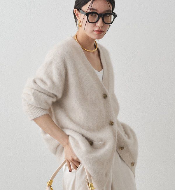  「FURカシミヤニットカーデ」|ニット・セーター|