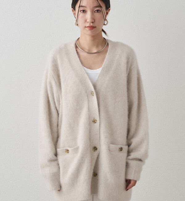  「FURカシミヤニットカーデ」|ニット・セーター|