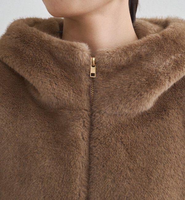  「フードフェイクファーブルゾン」|ベスト・ジレ|