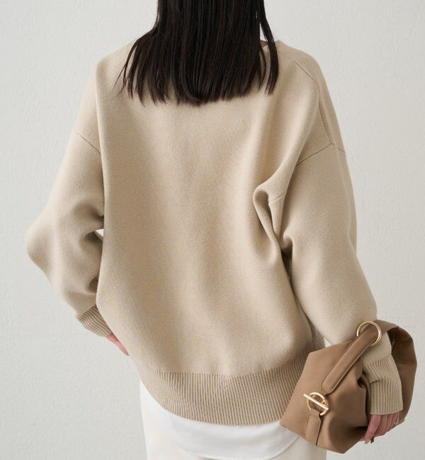  「【@_shirabe.s_コラボ】スウェットライクスキッパーニット」|ニット・セーター|