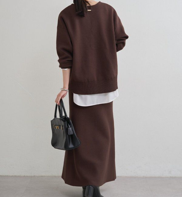  「【@_shirabe.s_コラボ】スウェットライクスキッパーニット」|ニット・セーター|