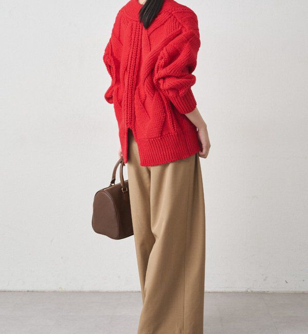  「ケーブルVニット」|ニット・セーター|