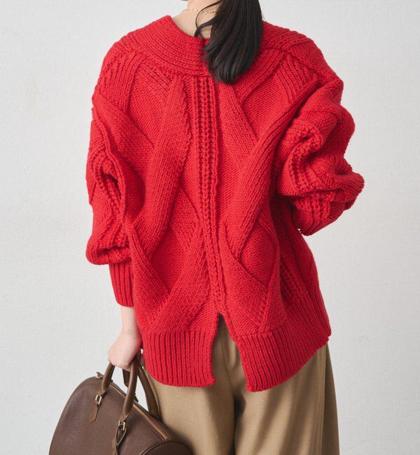  「ケーブルVニット」|ニット・セーター|