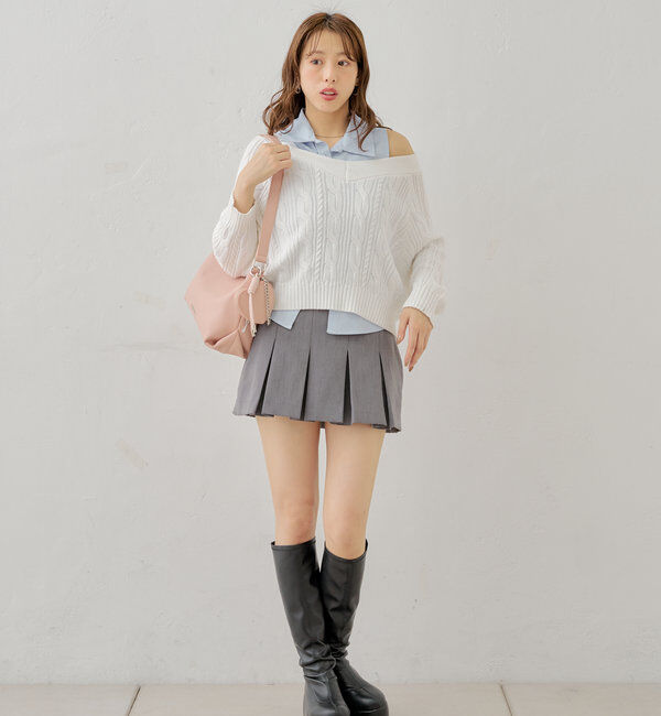  「【500mlペットボトル収納可】チャーム付きミディアムバッグ」|ショルダー・メッセンジャー|