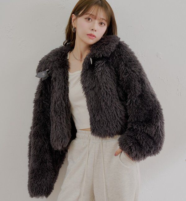  「【REVIVAL】プードルコート」|その他|チャコールグレー