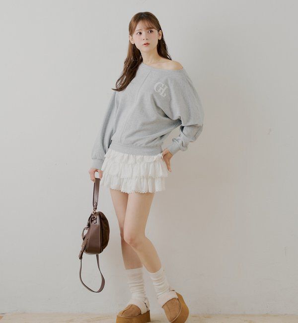  「ティアードフリルミニスカート」|スカート|