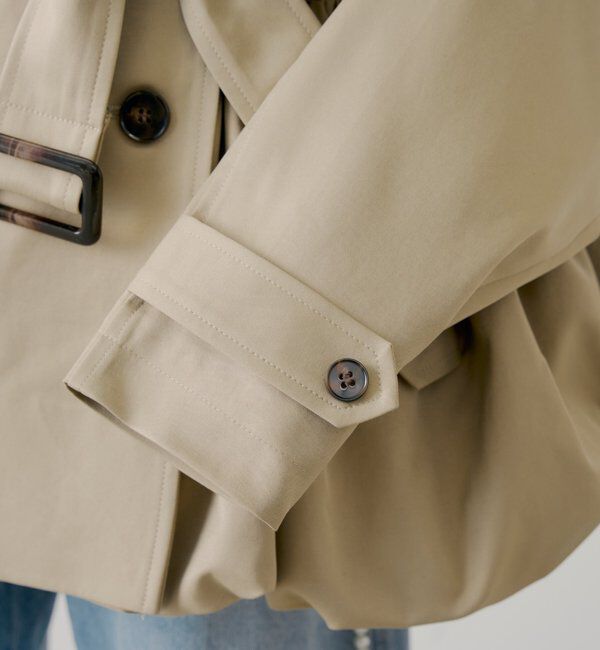  「【SALON by Chico】バルーンミディトレンチコート」|トレンチコート|