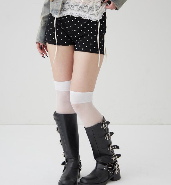  「【SLOPPY/スロッピー】リブショートパンツ」|チノ|