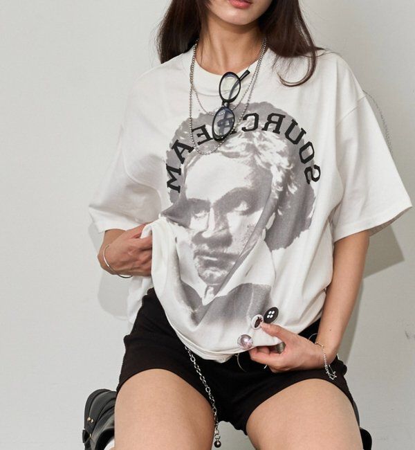  「【Sourcream】偉人TEE」|Tシャツ・カットソー|ホワイト