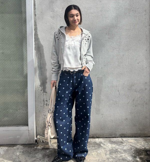  「アソートドットローライズパンツ」|チノ|