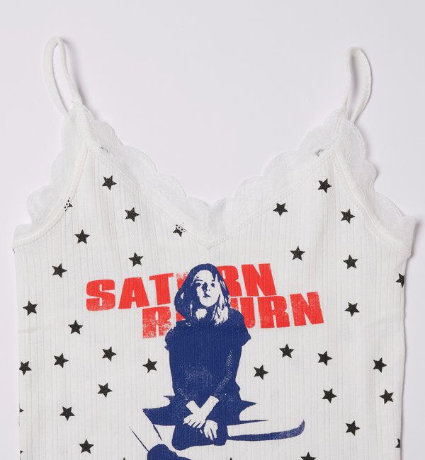  「【WEB限定】シャーロットパターンメッシュスターキャミ」|キャミソール|