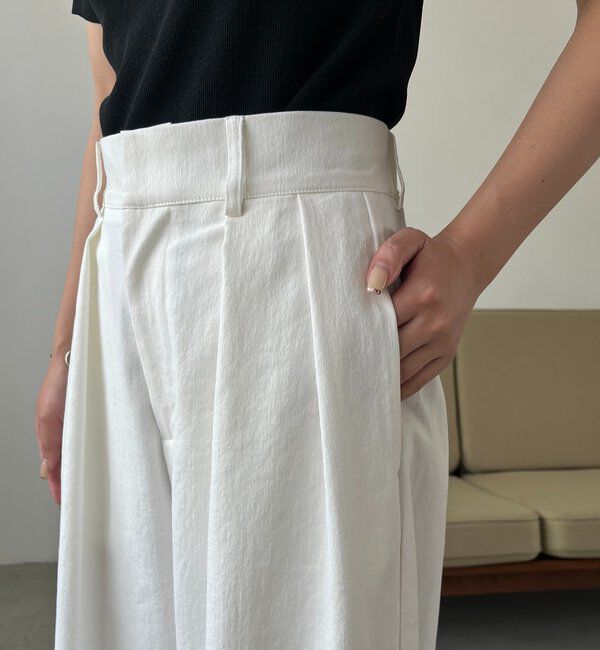  「【選べる4サイズ展開】2タックコットンパンツ」|チノ|