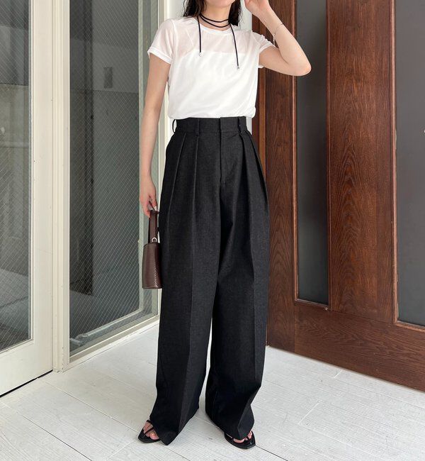  「【選べる4サイズ展開】2タックコットンパンツ」|チノ|