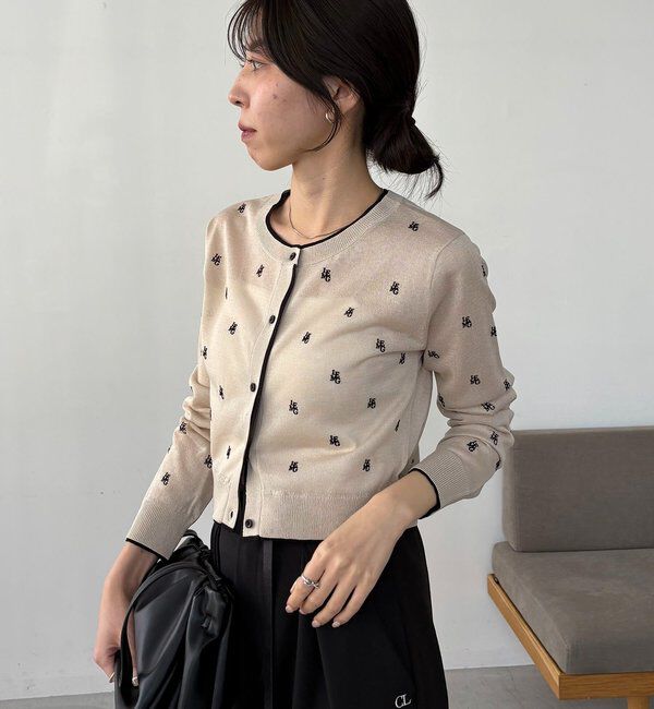  「モノグラムカーディガン」|カーディガン|