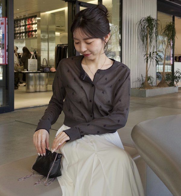  「モノグラムカーディガン」|カーディガン|