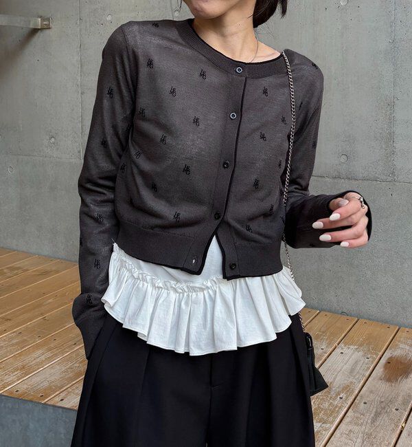  「モノグラムカーディガン」|カーディガン|
