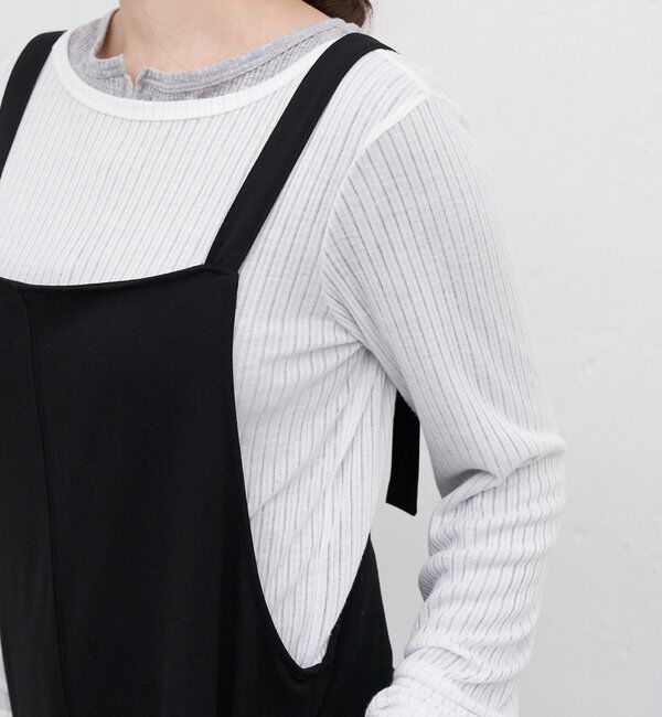  「《累計1.5万枚突破！》《全骨格細見え》カットジョーゼットキャミサロペット」|オールインワン|