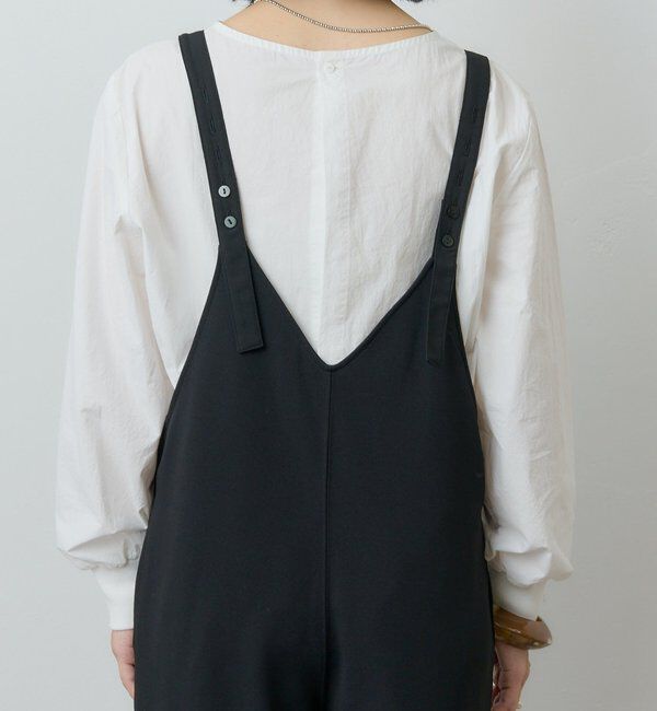  「《累計1.5万枚突破！》《全骨格細見え》カットジョーゼットキャミサロペット」|オールインワン|