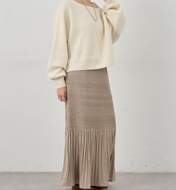  「ファーウールオフショルニット」|ニット・セーター|