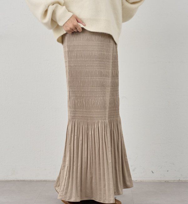 「プリーツマキシスカート」|スカート|