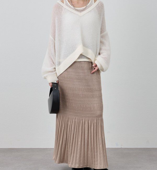  「プリーツマキシスカート」|スカート|