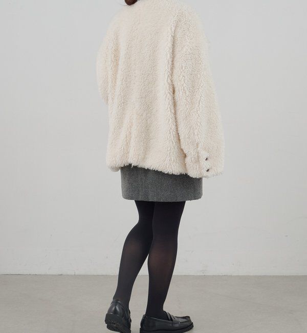  「ノーカラーボアコート」|その他|