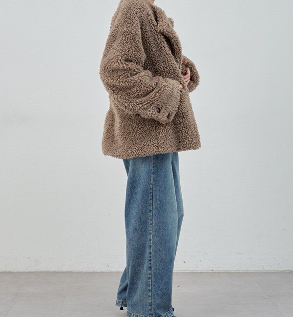  「ノーカラーボアコート」|その他|