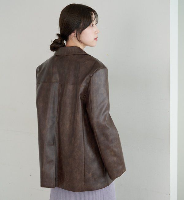  「レザーテーラージャケット」|テーラードジャケット|