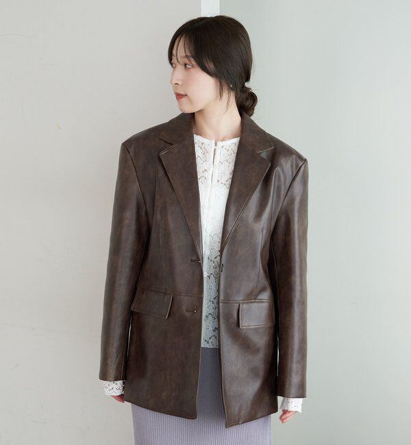  「レザーテーラージャケット」|テーラードジャケット|