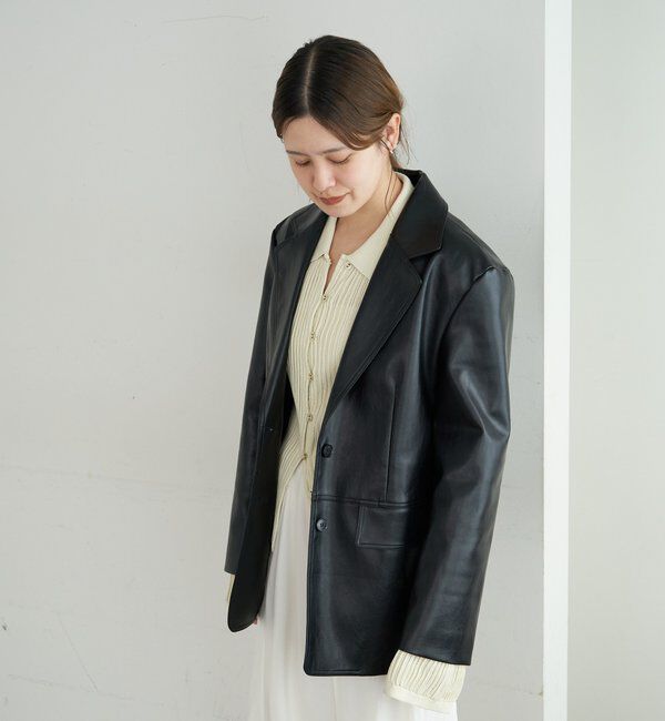  「レザーテーラージャケット」|テーラードジャケット|
