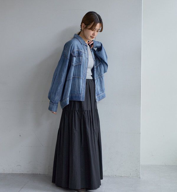  「タフタボリュームスカート」|スカート|