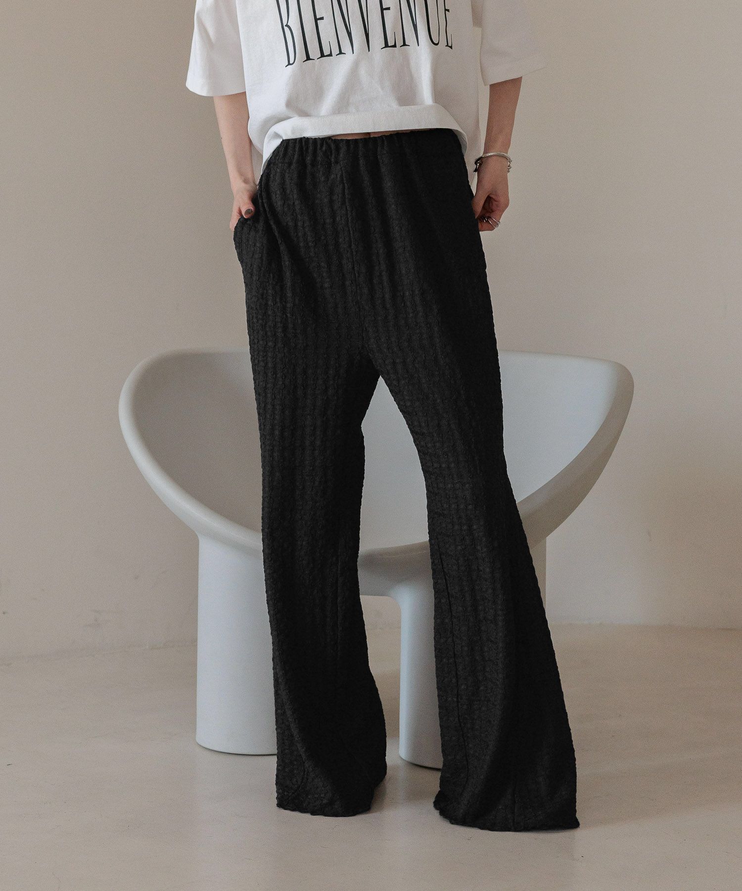 LOWRYS FARM「アソートフレアパンツ」|チノ|