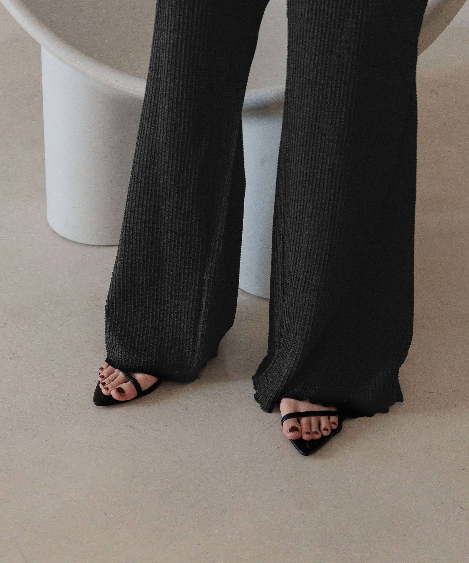 LOWRYS FARM「アソートフレアパンツ」|チノ|