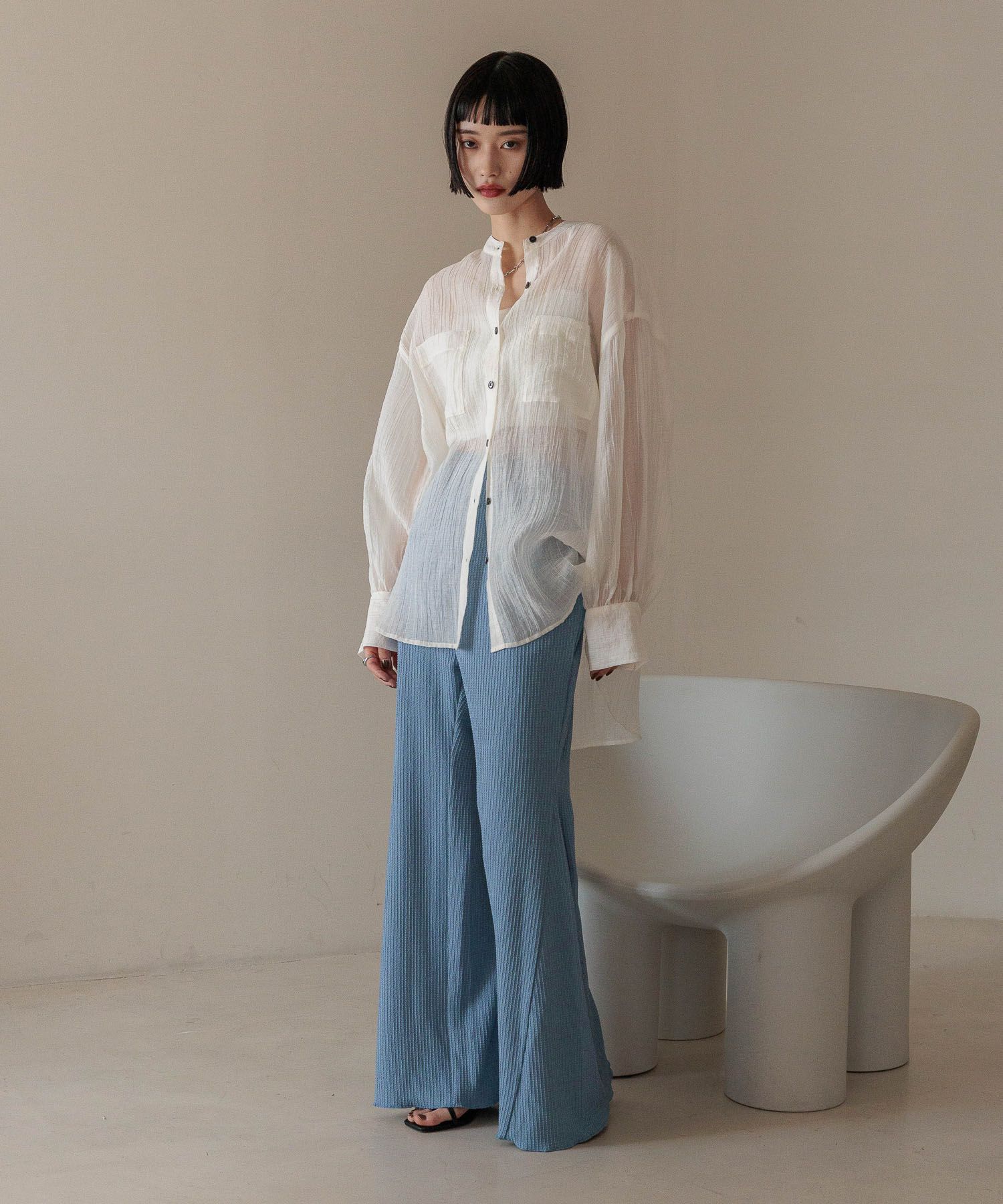 LOWRYS FARM「アソートフレアパンツ」|チノ|