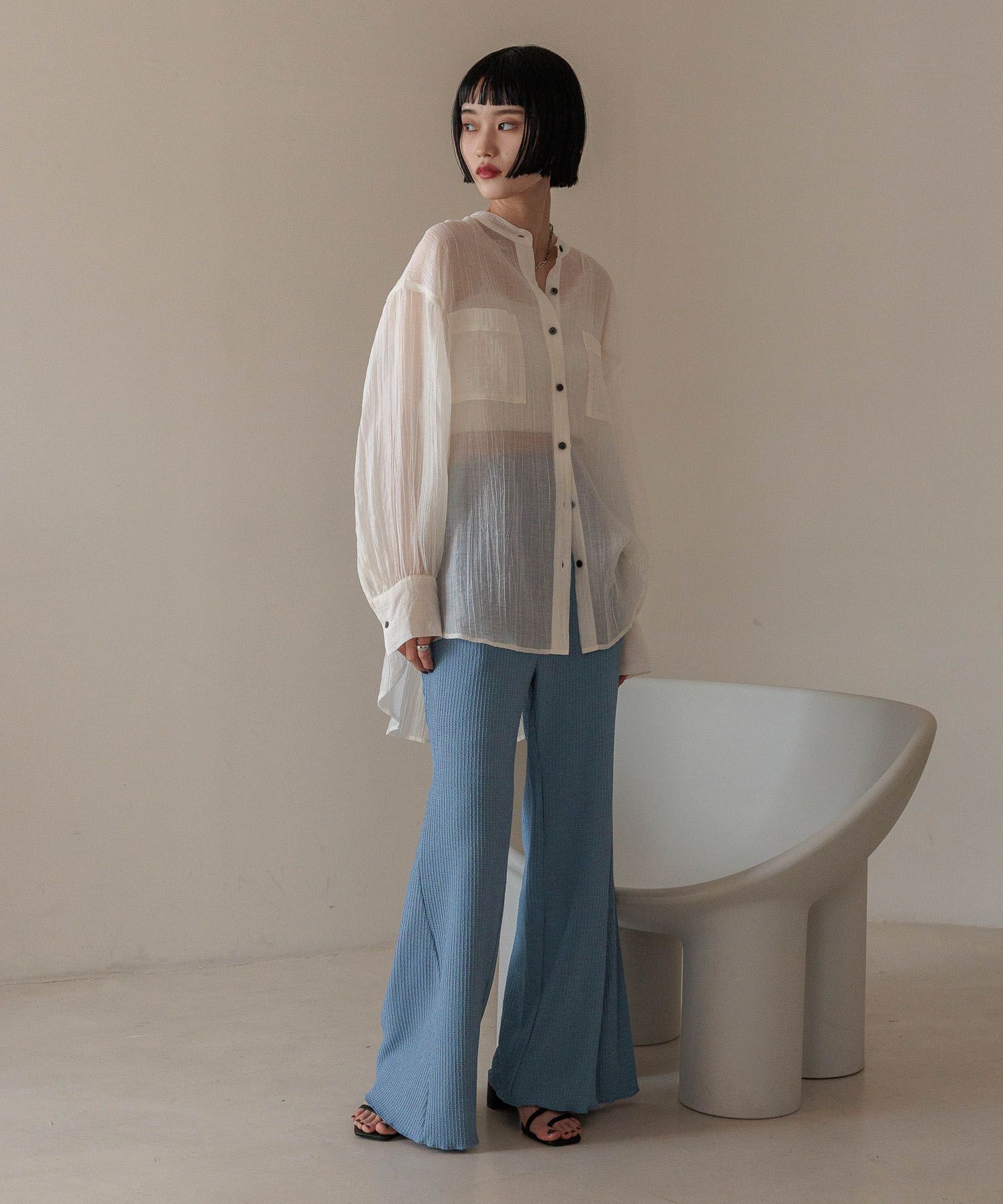 LOWRYS FARM「アソートフレアパンツ」|チノ|