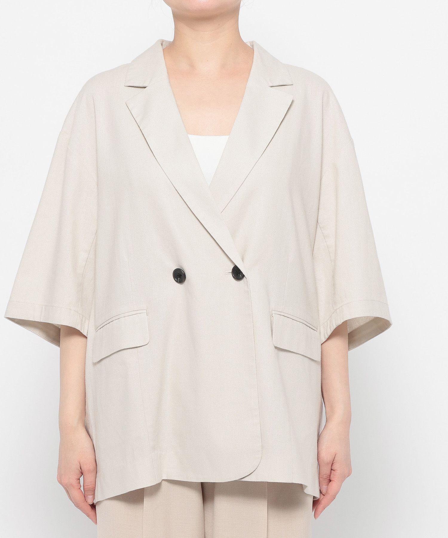 LOWRYS FARM「ソフリネンダブルジャケット」|その他|