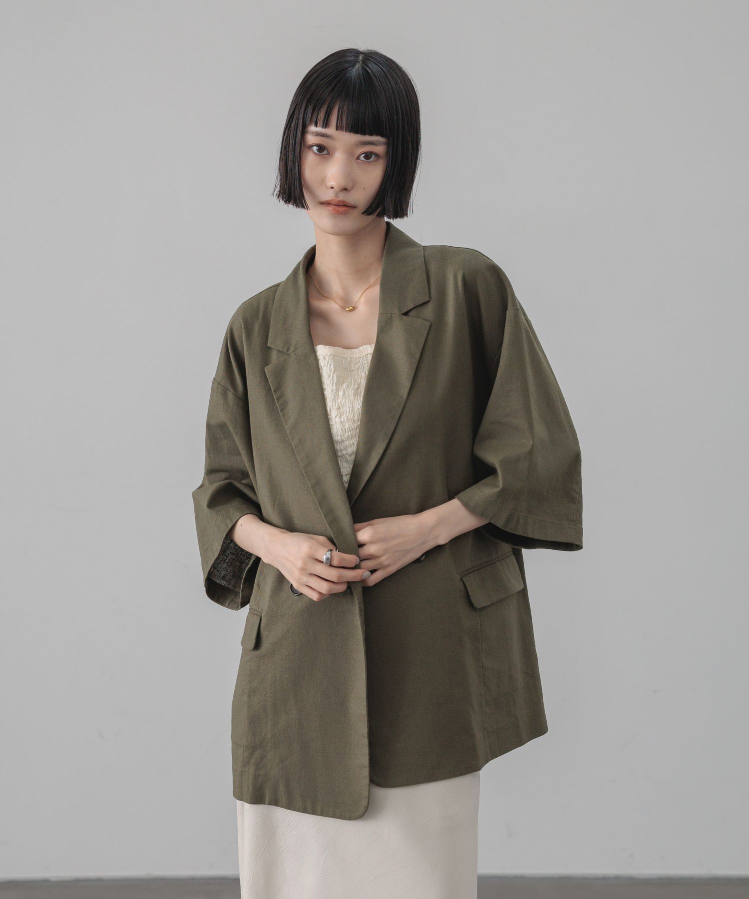 LOWRYS FARM「ソフリネンダブルジャケット」|その他|